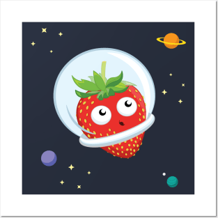 Spacey Strawberry Posters and Art